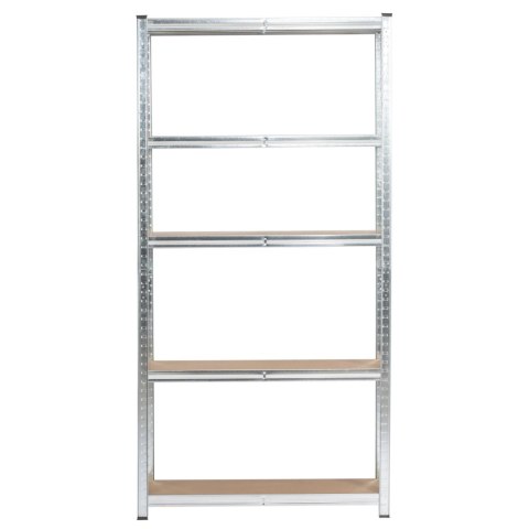 REGAŁ METALOWY 90x30x180 SREBRNY