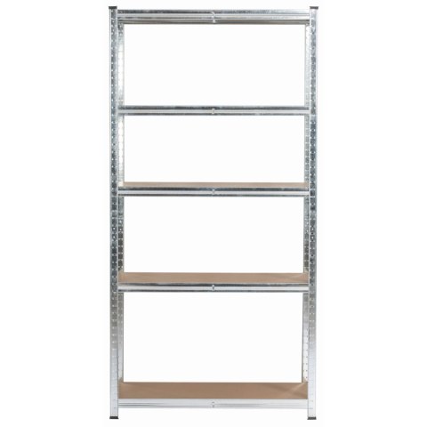 REGAŁ METALOWY 90x40x180 SREBRNY