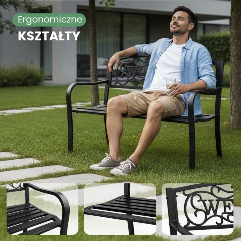 ŁAWKA OGRODOWA IRYS CZARNA