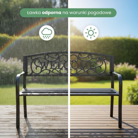 ŁAWKA OGRODOWA IRYS CZARNA