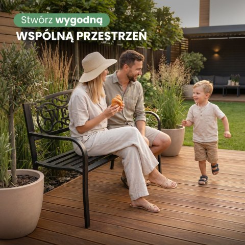 ŁAWKA OGRODOWA IRYS CZARNA
