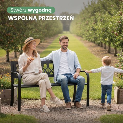 ŁAWKA OGRODOWA LISSA CZARNA