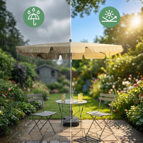 PARASOL OGRODOWY FLOKS BEŻOWY