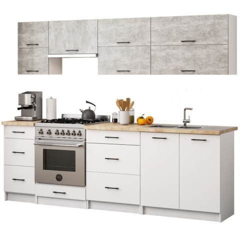 Szafka OLIWIA W80 G2 H580 BIAŁA / BETON