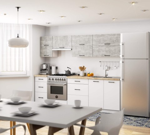 Szafka OLIWIA W80 G2 H580 BIAŁA / BETON